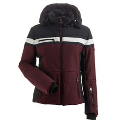 NILS Dolomiti Jacket Women's in Cherry Black and White